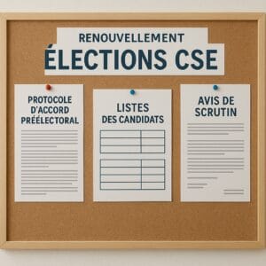 Renouvellement CSE affichage officiel élections professionnelles